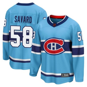 Fanatics Branded Montreal Canadiens Men's David Savard Breakaway Light Blue Special Edition 2.0 NHL Jersey