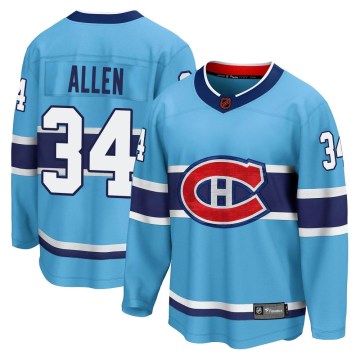 Fanatics Branded Montreal Canadiens Youth Jake Allen Breakaway Light Blue Special Edition 2.0 NHL Jersey
