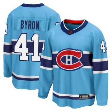Fanatics Branded Montreal Canadiens Youth Paul Byron Breakaway Light Blue Special Edition 2.0 NHL Jersey