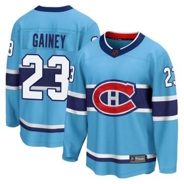 Fanatics Branded Montreal Canadiens Youth Bob Gainey Breakaway Light Blue Special Edition 2.0 NHL Jersey