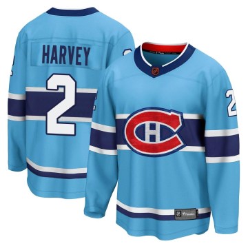 Fanatics Branded Montreal Canadiens Youth Doug Harvey Breakaway Light Blue Special Edition 2.0 NHL Jersey