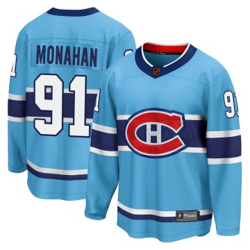Fanatics Branded Montreal Canadiens Youth Sean Monahan Breakaway Light Blue Special Edition 2.0 NHL Jersey