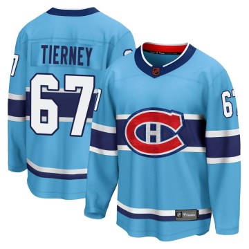 Fanatics Branded Montreal Canadiens Youth Chris Tierney Breakaway Light Blue Special Edition 2.0 NHL Jersey