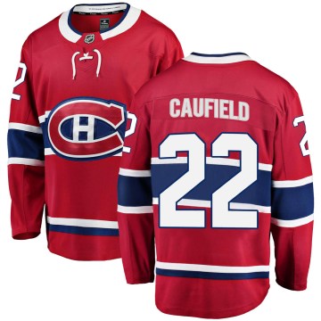 Fanatics Branded Montreal Canadiens Men's Cole Caufield Breakaway Red Home NHL Jersey