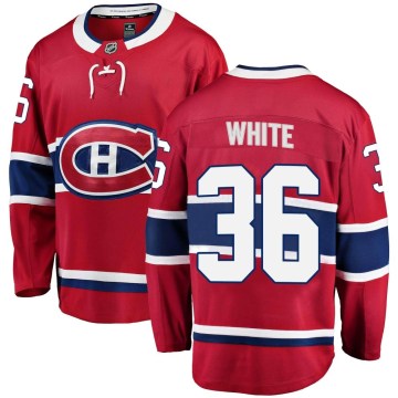Fanatics Branded Montreal Canadiens Men's Colin White Breakaway White Red Home NHL Jersey