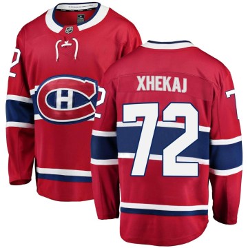 Fanatics Branded Montreal Canadiens Men's Arber Xhekaj Breakaway Red Home NHL Jersey