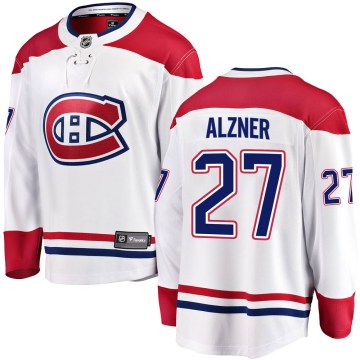 Fanatics Branded Montreal Canadiens Youth Karl Alzner Breakaway White ized Away NHL Jersey