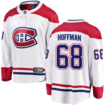 Fanatics Branded Montreal Canadiens Youth Mike Hoffman Breakaway White Away NHL Jersey