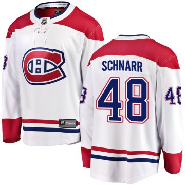 Fanatics Branded Montreal Canadiens Youth Nathan Schnarr Breakaway White Away NHL Jersey