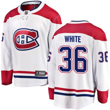 Fanatics Branded Montreal Canadiens Youth Colin White Breakaway White Away NHL Jersey