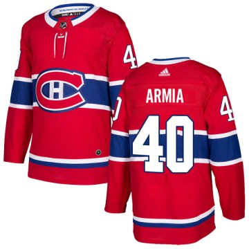 Adidas Montreal Canadiens Men's Joel Armia Authentic Red Home NHL Jersey