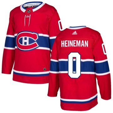 Adidas Montreal Canadiens Men's Emil Heineman Authentic Red Home NHL Jersey