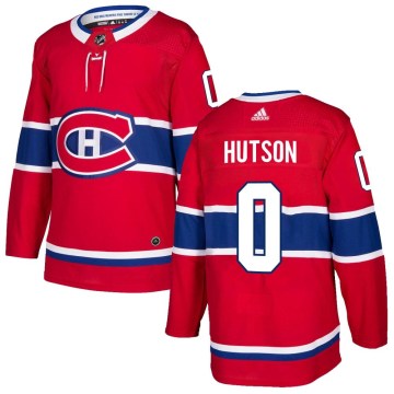 Adidas Montreal Canadiens Men's Lane Hutson Authentic Red Home NHL Jersey