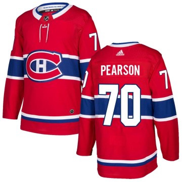 Adidas Montreal Canadiens Men's Tanner Pearson Authentic Red Home NHL Jersey