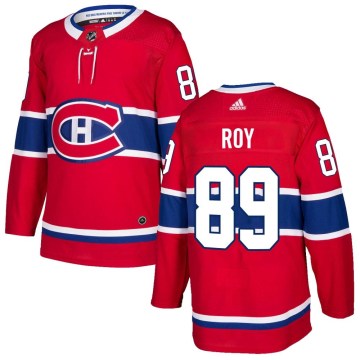 Adidas Montreal Canadiens Men's Joshua Roy Authentic Red Home NHL Jersey