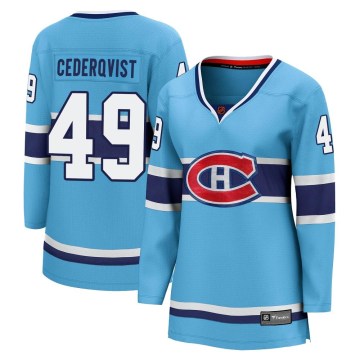 Fanatics Branded Montreal Canadiens Women's Filip Cederqvist Breakaway Light Blue Special Edition 2.0 NHL Jersey
