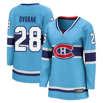 Fanatics Branded Montreal Canadiens Women's Christian Dvorak Breakaway Light Blue Special Edition 2.0 NHL Jersey