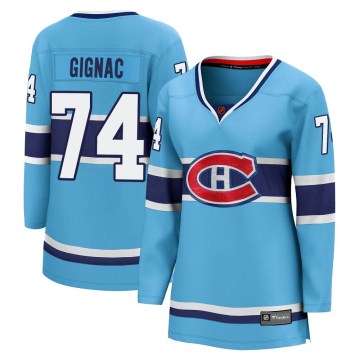 Fanatics Branded Montreal Canadiens Women's Brandon Gignac Breakaway Light Blue Special Edition 2.0 NHL Jersey