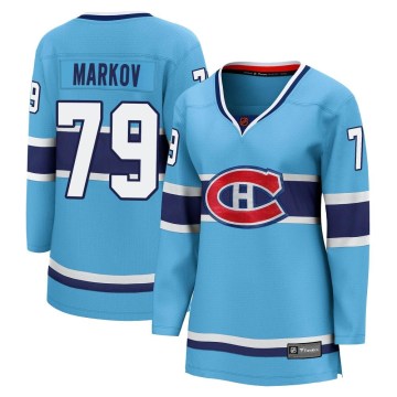 Fanatics Branded Montreal Canadiens Women's Andrei Markov Breakaway Light Blue Special Edition 2.0 NHL Jersey
