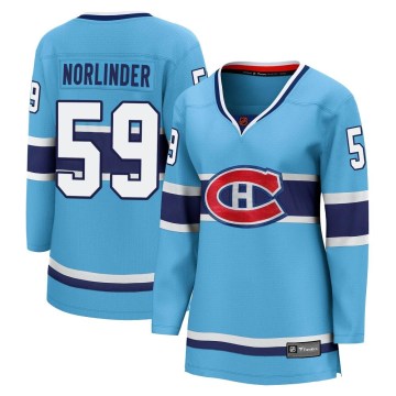 Fanatics Branded Montreal Canadiens Women's Mattias Norlinder Breakaway Light Blue Special Edition 2.0 NHL Jersey