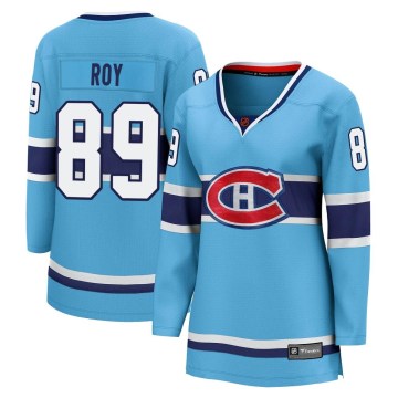 Fanatics Branded Montreal Canadiens Women's Joshua Roy Breakaway Light Blue Special Edition 2.0 NHL Jersey