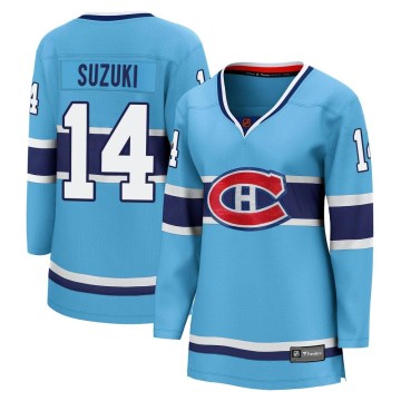 Fanatics Branded Montreal Canadiens Women's Nick Suzuki Breakaway Light Blue Special Edition 2.0 NHL Jersey