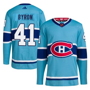 Adidas Montreal Canadiens Men's Paul Byron Authentic Light Blue Reverse Retro 2.0 NHL Jersey
