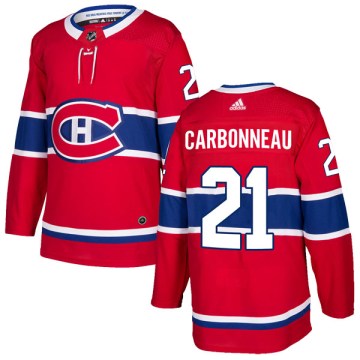 Adidas Montreal Canadiens Youth Guy Carbonneau Authentic Red Home NHL Jersey