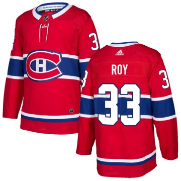 Adidas Montreal Canadiens Youth Patrick Roy Authentic Red Home NHL Jersey