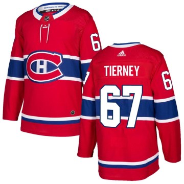 Adidas Montreal Canadiens Youth Chris Tierney Authentic Red Home NHL Jersey