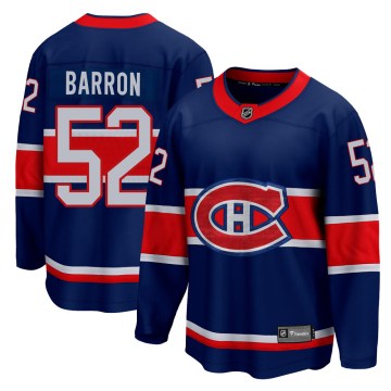 Fanatics Branded Montreal Canadiens Youth Justin Barron Breakaway Blue 2020/21 Special Edition NHL Jersey