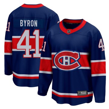 Fanatics Branded Montreal Canadiens Youth Paul Byron Breakaway Blue 2020/21 Special Edition NHL Jersey