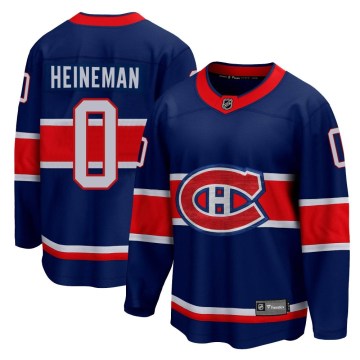Fanatics Branded Montreal Canadiens Youth Emil Heineman Breakaway Blue 2020/21 Special Edition NHL Jersey