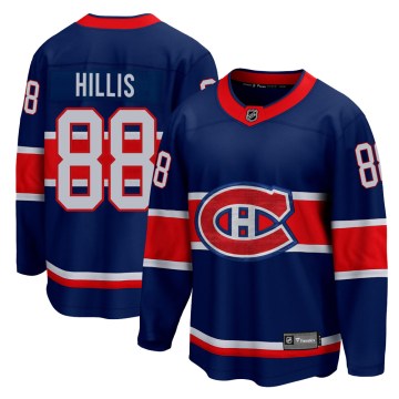 Fanatics Branded Montreal Canadiens Youth Cameron Hillis Breakaway Blue 2020/21 Special Edition NHL Jersey