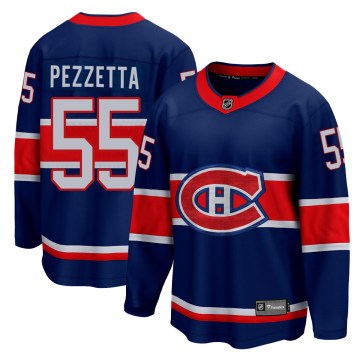 Fanatics Branded Montreal Canadiens Youth Michael Pezzetta Breakaway Blue 2020/21 Special Edition NHL Jersey