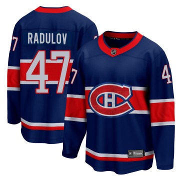 Fanatics Branded Montreal Canadiens Youth Alexander Radulov Breakaway Blue 2020/21 Special Edition NHL Jersey
