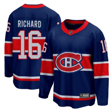 Fanatics Branded Montreal Canadiens Youth Henri Richard Breakaway Blue 2020/21 Special Edition NHL Jersey