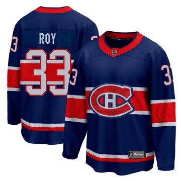 Fanatics Branded Montreal Canadiens Youth Patrick Roy Breakaway Blue 2020/21 Special Edition NHL Jersey