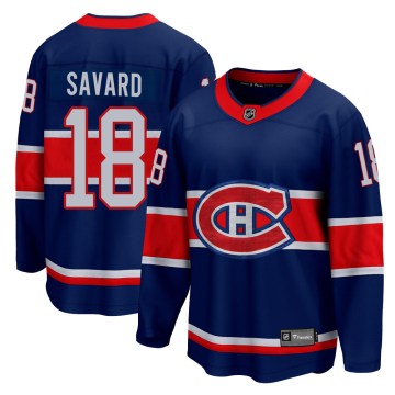 Fanatics Branded Montreal Canadiens Youth Serge Savard Breakaway Blue 2020/21 Special Edition NHL Jersey