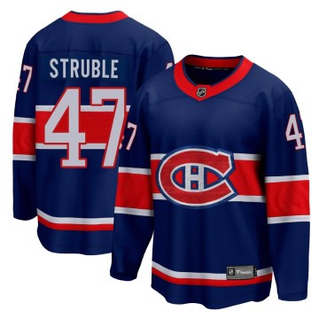 Fanatics Branded Montreal Canadiens Youth Jayden Struble Breakaway Blue 2020/21 Special Edition NHL Jersey