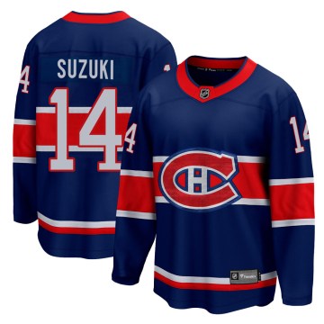 Fanatics Branded Montreal Canadiens Youth Nick Suzuki Breakaway Blue 2020/21 Special Edition NHL Jersey
