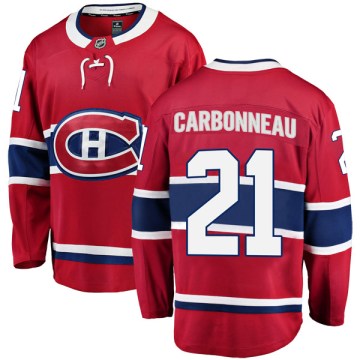 Fanatics Branded Montreal Canadiens Youth Guy Carbonneau Breakaway Red Home NHL Jersey