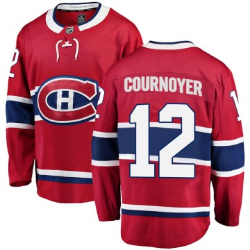 Fanatics Branded Montreal Canadiens Youth Yvan Cournoyer Breakaway Red Home NHL Jersey