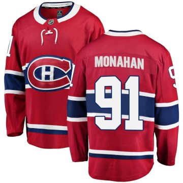 Fanatics Branded Montreal Canadiens Youth Sean Monahan Breakaway Red Home NHL Jersey