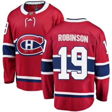 Fanatics Branded Montreal Canadiens Youth Larry Robinson Breakaway Red Home NHL Jersey