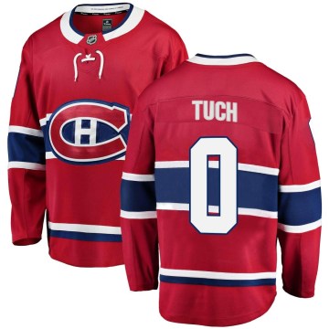 Fanatics Branded Montreal Canadiens Youth Luke Tuch Breakaway Red Home NHL Jersey