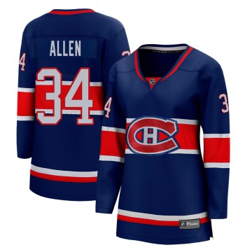 Fanatics Branded Montreal Canadiens Women's Jake Allen Breakaway Blue 2020/21 Special Edition NHL Jersey