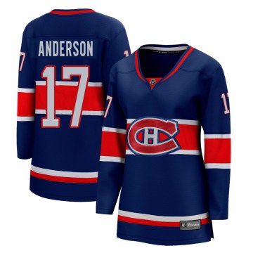 Fanatics Branded Montreal Canadiens Women's Josh Anderson Breakaway Blue 2020/21 Special Edition NHL Jersey