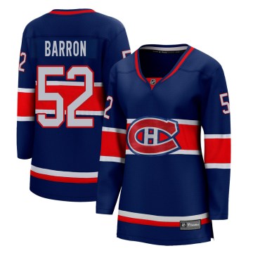Fanatics Branded Montreal Canadiens Women's Justin Barron Breakaway Blue 2020/21 Special Edition NHL Jersey