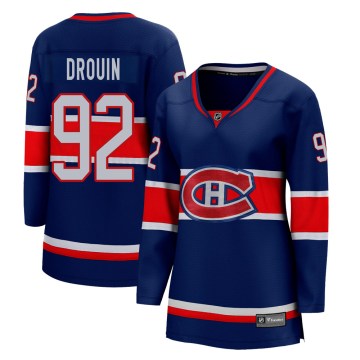 Fanatics Branded Montreal Canadiens Women's Jonathan Drouin Breakaway Blue 2020/21 Special Edition NHL Jersey